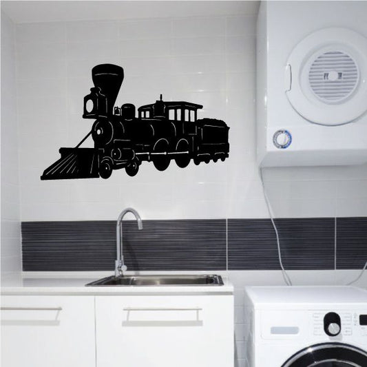 Image of Train with Cowcatcher Decal