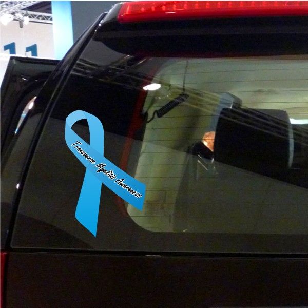 Image of Transverse Myelitis Awareness Ribbon Vinyl Sticker