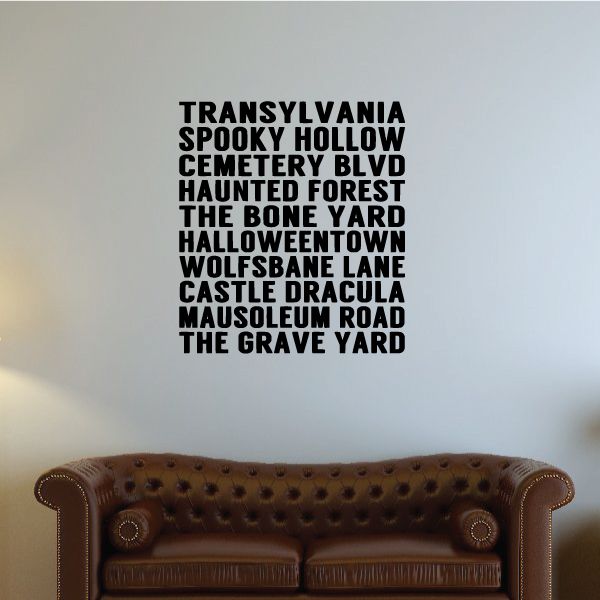 Image of Transylvania Spooky Hollow Decal