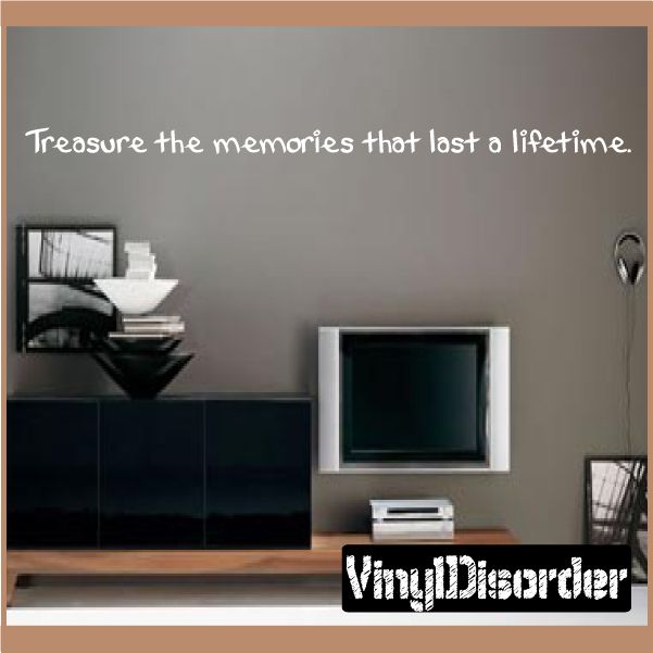 Image of Treasure the memories Wall Decal