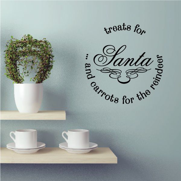 Image of Treats for Santa and Reindeer Decal