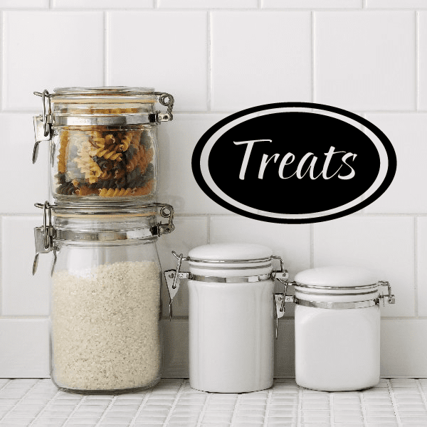 Image of Treats oval Decal