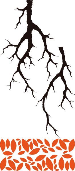 Tree Branch and Leaves Decal