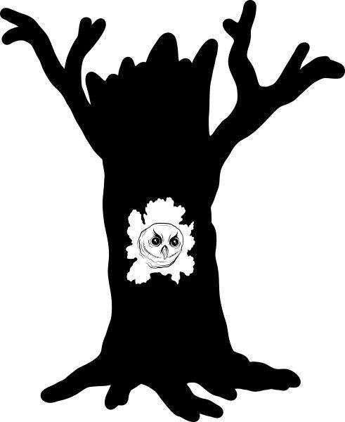 Tree Stump with Own in Tree Kit - Vinyl Wall Decals