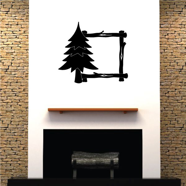 Image of Tree Wood Frame Decal