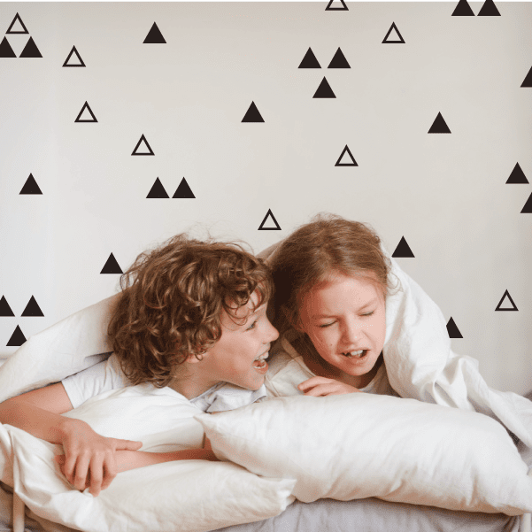 Triangle Combo Pattern Vinyl Wall Decal Kit Sticker Sheet