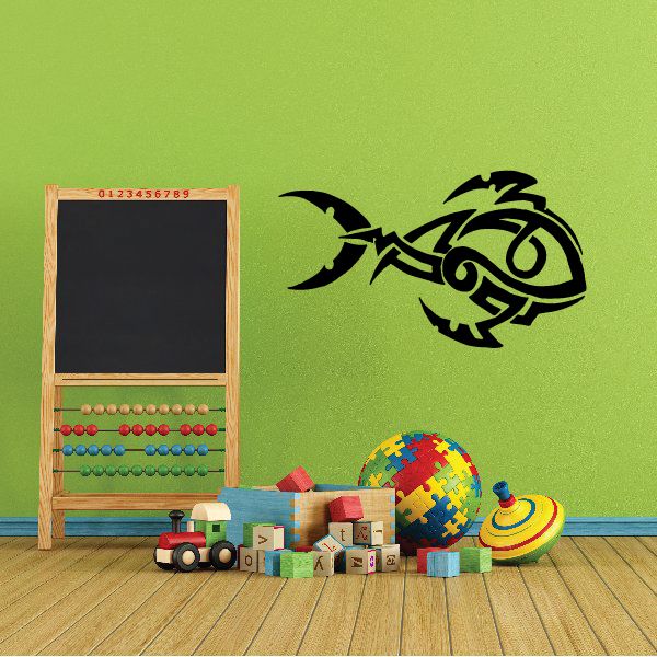 Image of Tribal Abstract Dolphin Decal