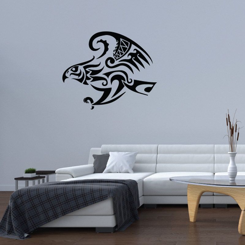 Tribal Attacking Hawk Decal – Vinyl Disorder