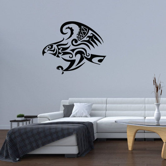 Image of Tribal Attacking Hawk Decal