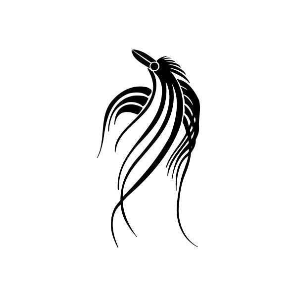 Image of Tribal Bird pin stripes and lines Car Vinyl Decal Sticker Stickers 0016