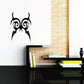 Black tribal butterfly wall decal with bold tribal wing shapes
