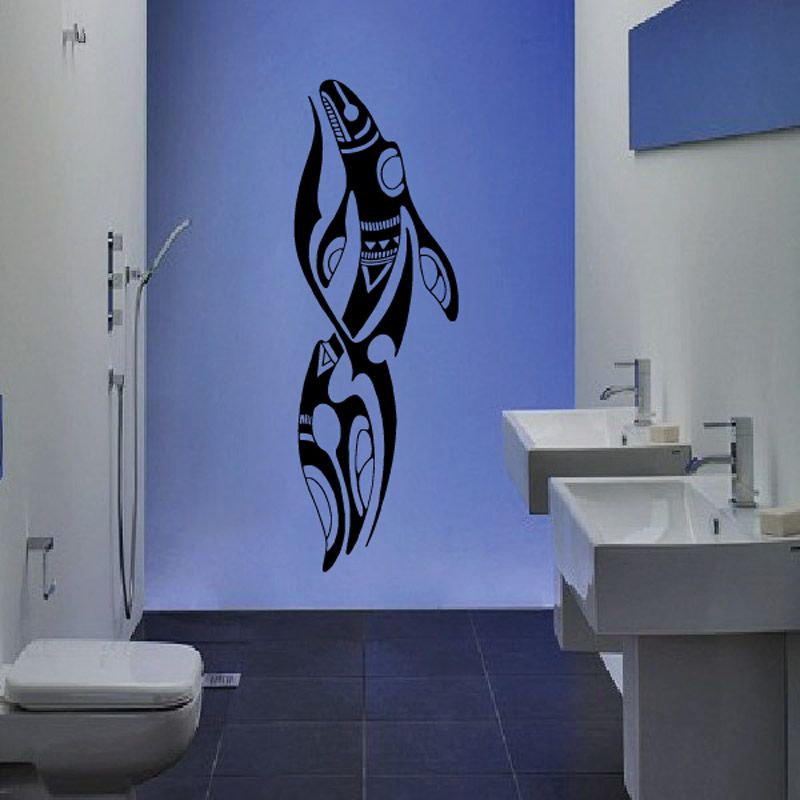 Image of Tribal Blue Whale Decal