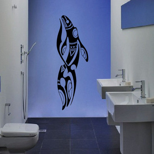 Image of Tribal Blue Whale Decal