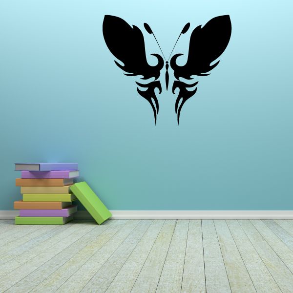 Image of Tribal Butterfly Silhoutte Decal