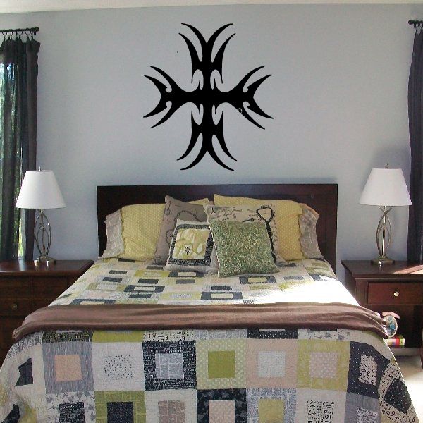 Image of Tribal Cross Decal