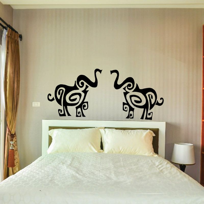 Image of Tribal Elephant Tattoo Decal