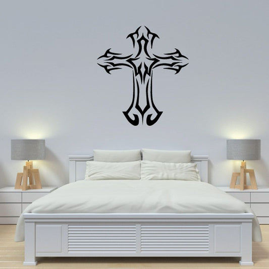 Image of Tribal Filligree Cross Decal