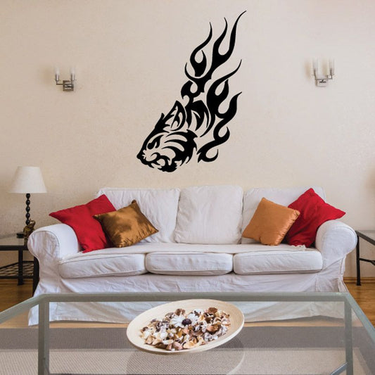 Image of Tribal Fire Tiger Decal