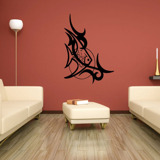 Image of Tribal Fish Wall Decal - Vinyl Decal - Car Decal - DC552