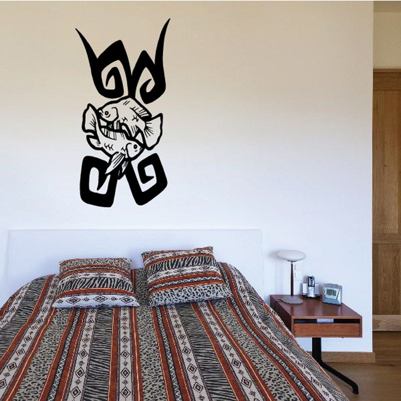 Image of Tribal Fish Wall Decal - Vinyl Decal - Car Decal - DC635