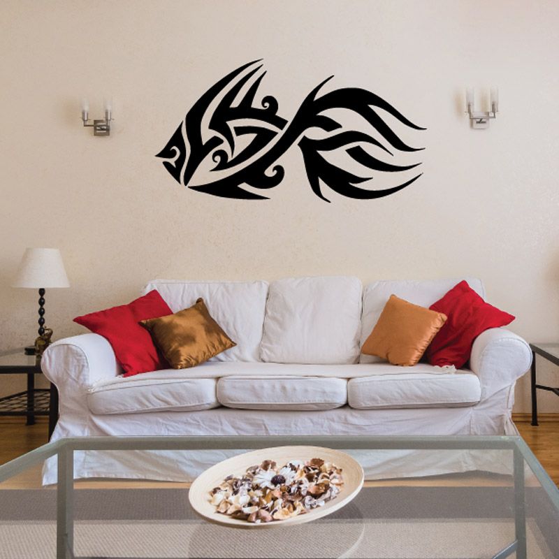 Image of Tribal Fish Wall Decal - Vinyl Decal - Car Decal - DC725