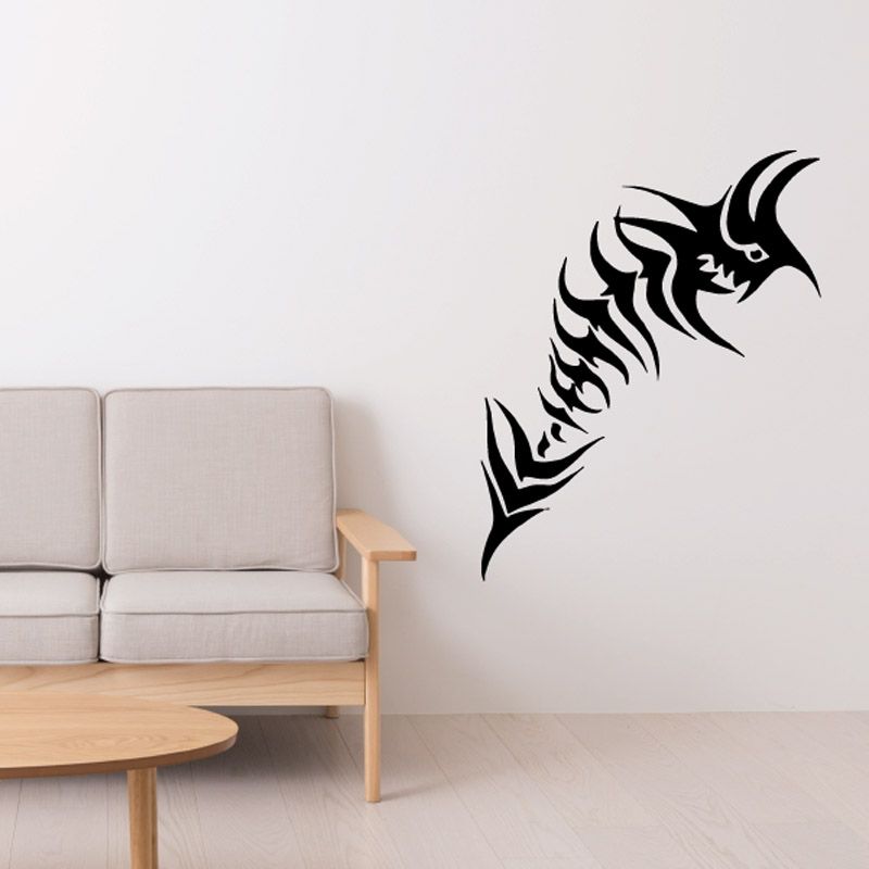 Image of Tribal Fish Wall Decal - Vinyl Decal - Car Decal - DC754