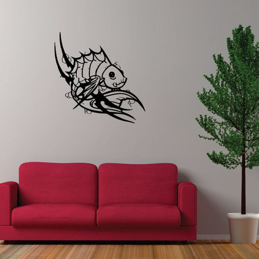 Image of Tribal Fish Wall Decal - Vinyl Decal - Car Decal - DC772