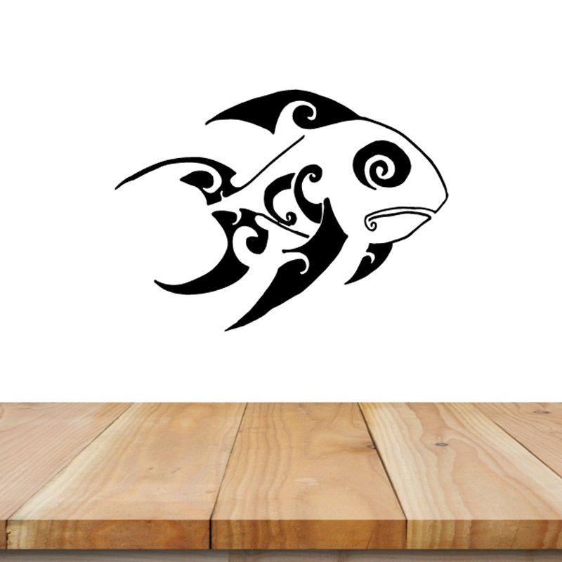 Image of Tribal Fish Wall Decal - Vinyl Decal - Car Decal - DC781