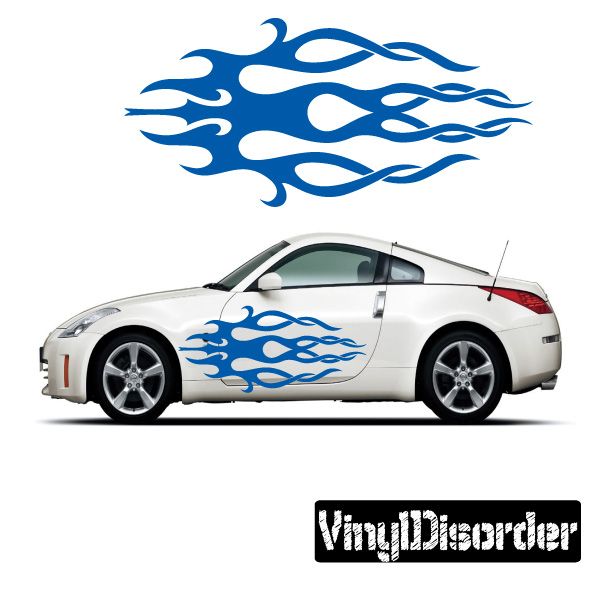 Image of Tribal Flames Wall Decal - Vinyl Decal - Car Decal - DC 029