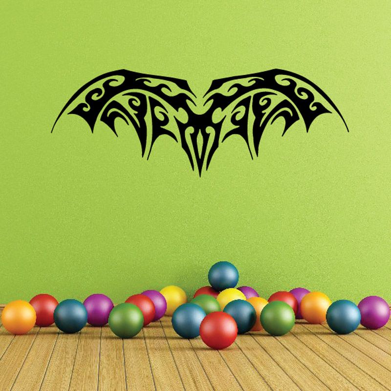 Image of Tribal Graphic Bat Decal