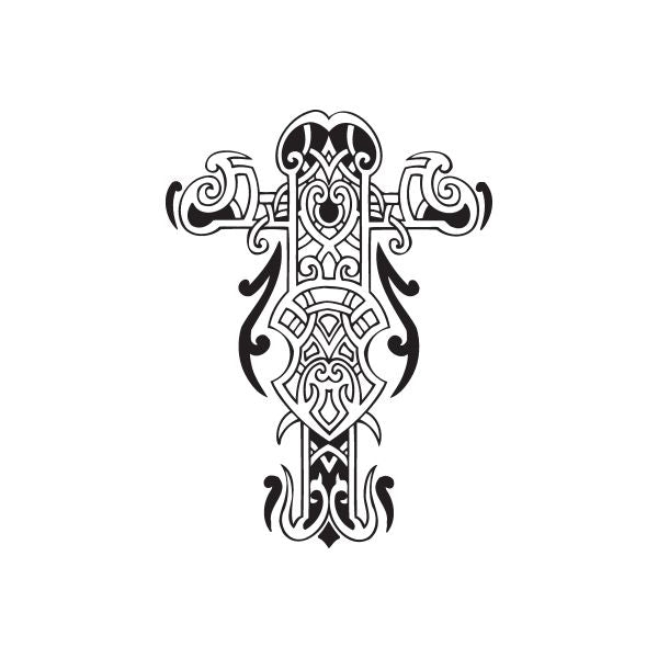 Image of Tribal Guardian Cross Decal