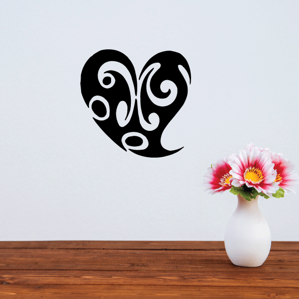 Image of Tribal Heart Decals