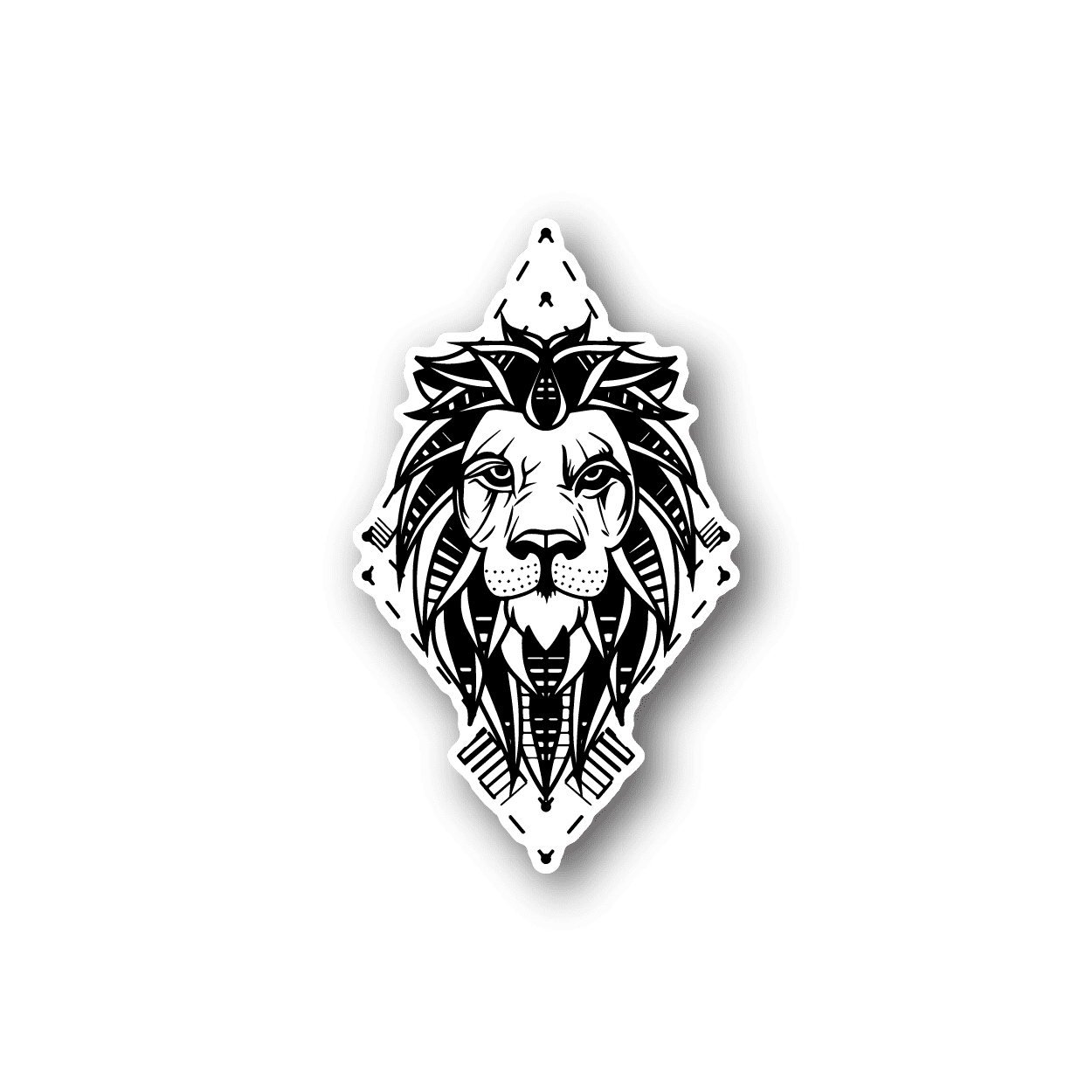 Image of Tribal Lion Sticker