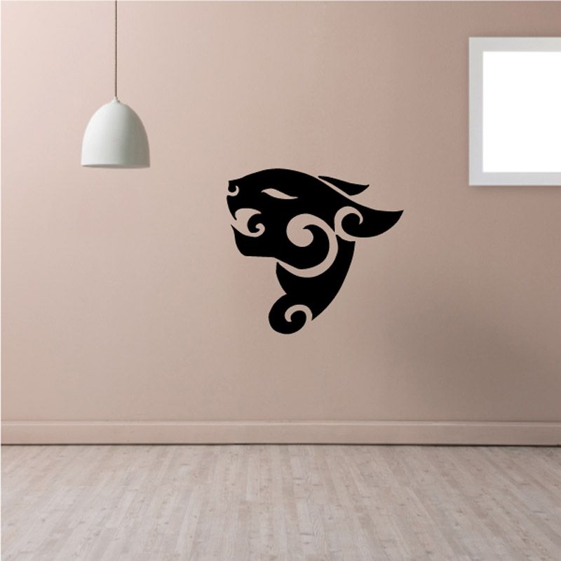 Image of Tribal Panther head Decal