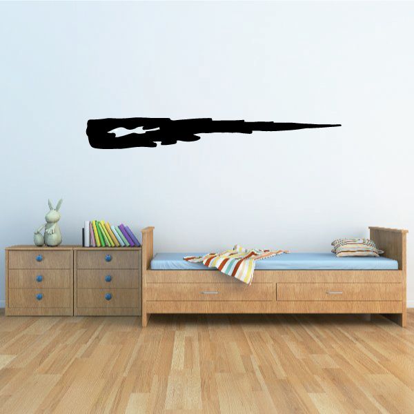 Black tribal pinstripe wall decal vinyl sticker