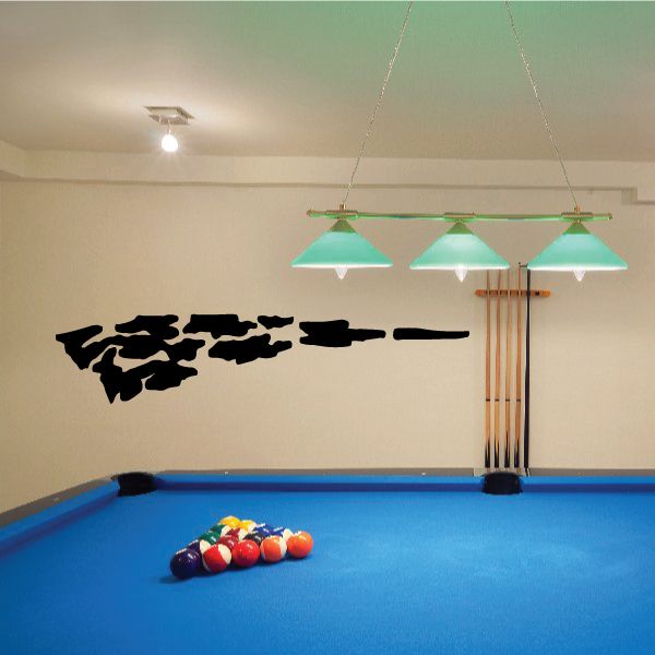 Black tribal wall decal vinyl silhouette