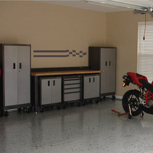 Vinyl wall decal with tribal pinstripe lines and checkered stripe band
