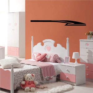 Tribal pinstripe wall decal in black tribal arrow stripe