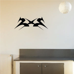 Black tribal pinstripe wall decal vinyl sticker