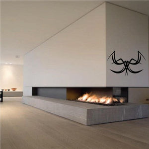 Black tribal pinstripe wall decal graphic with swirling shapes