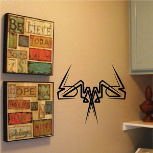 Tribal wall decal, black vinyl tribal starburst design