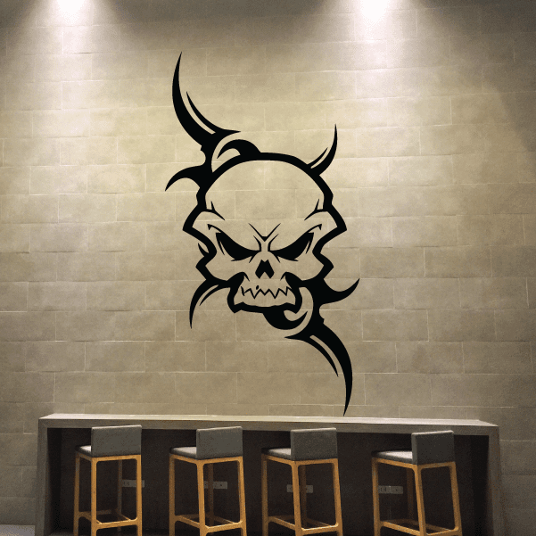 Image of Tribal Skull Decals