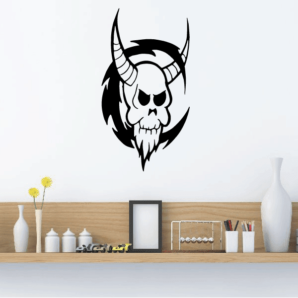 Image of Tribal Skull Decals