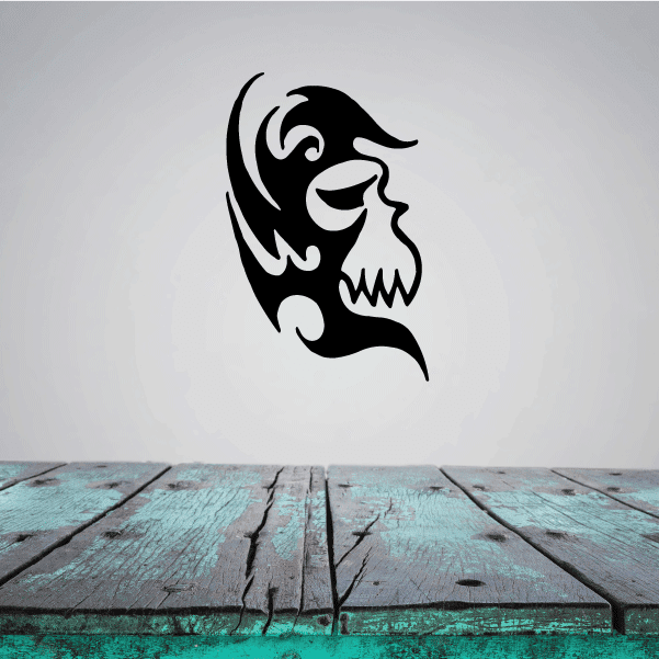 Image of Tribal Skull Decals