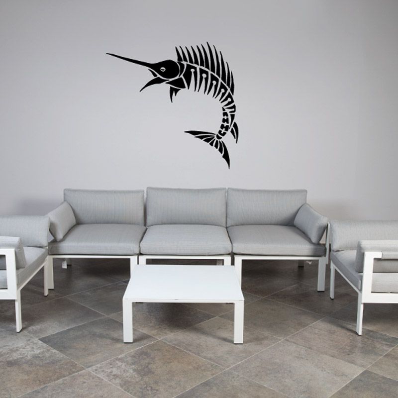 Image of Tribal Spike Marlin Decal