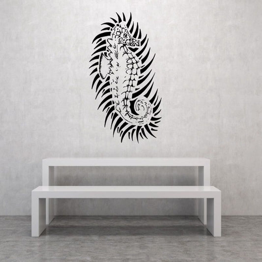 Image of Tribal Spiky Seahorse Decal