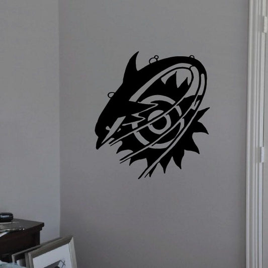 Image of Tribal Splash Dolphin and Sun Decal