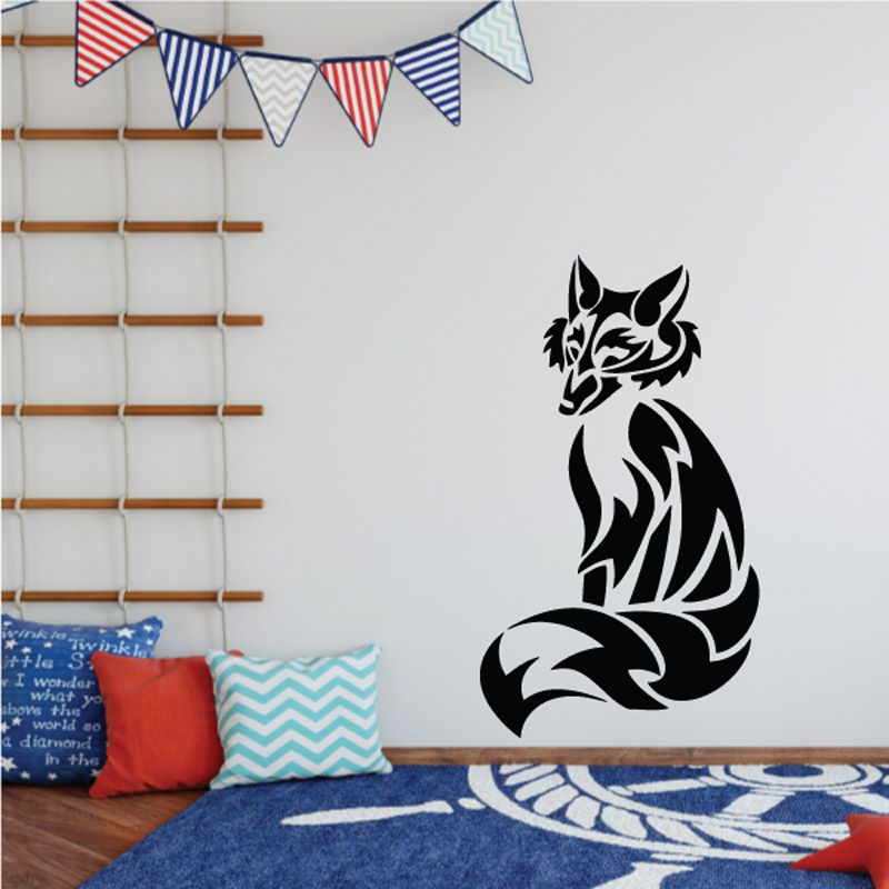 Image of Tribal Style Fox Decal