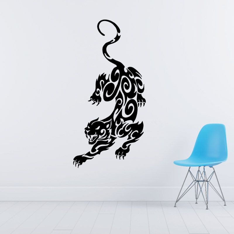 Image of Tribal Tattoo Jaguar Decal