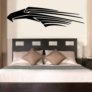 Vinyl vehicle pinstripe decal with black tribal car graphic for wall application